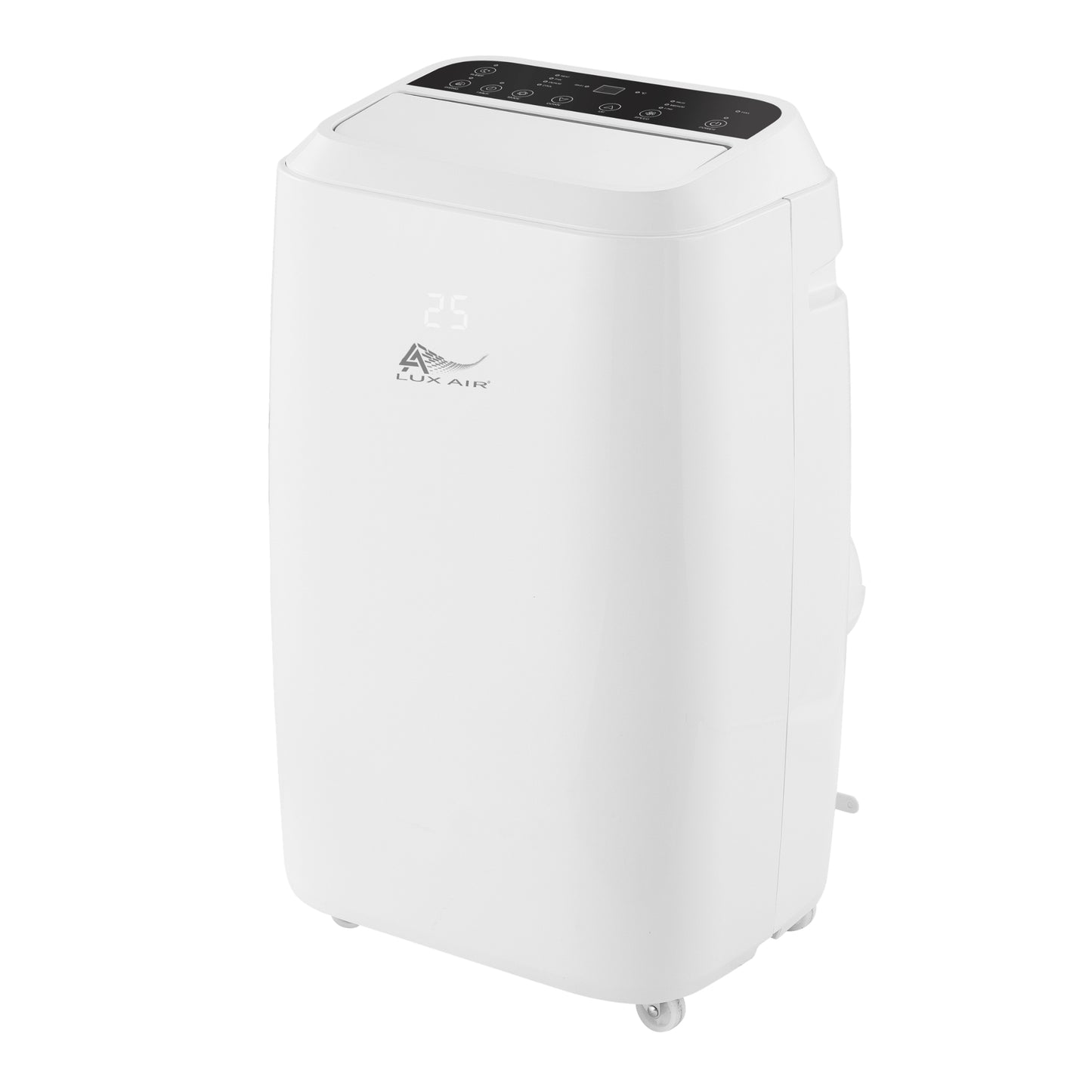 White portable air conditioner with Luxaire logo on a white background