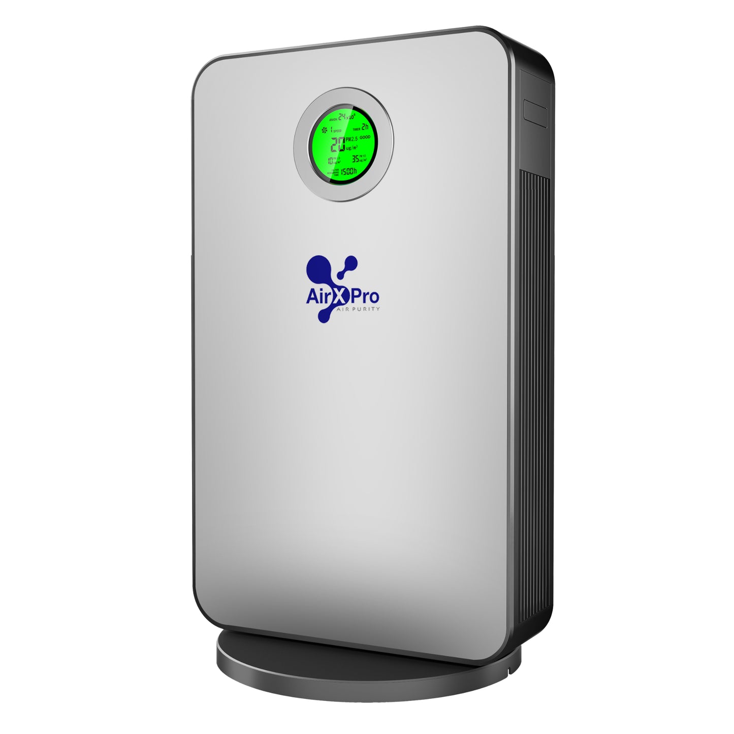 AirXPro air purifier on a white background