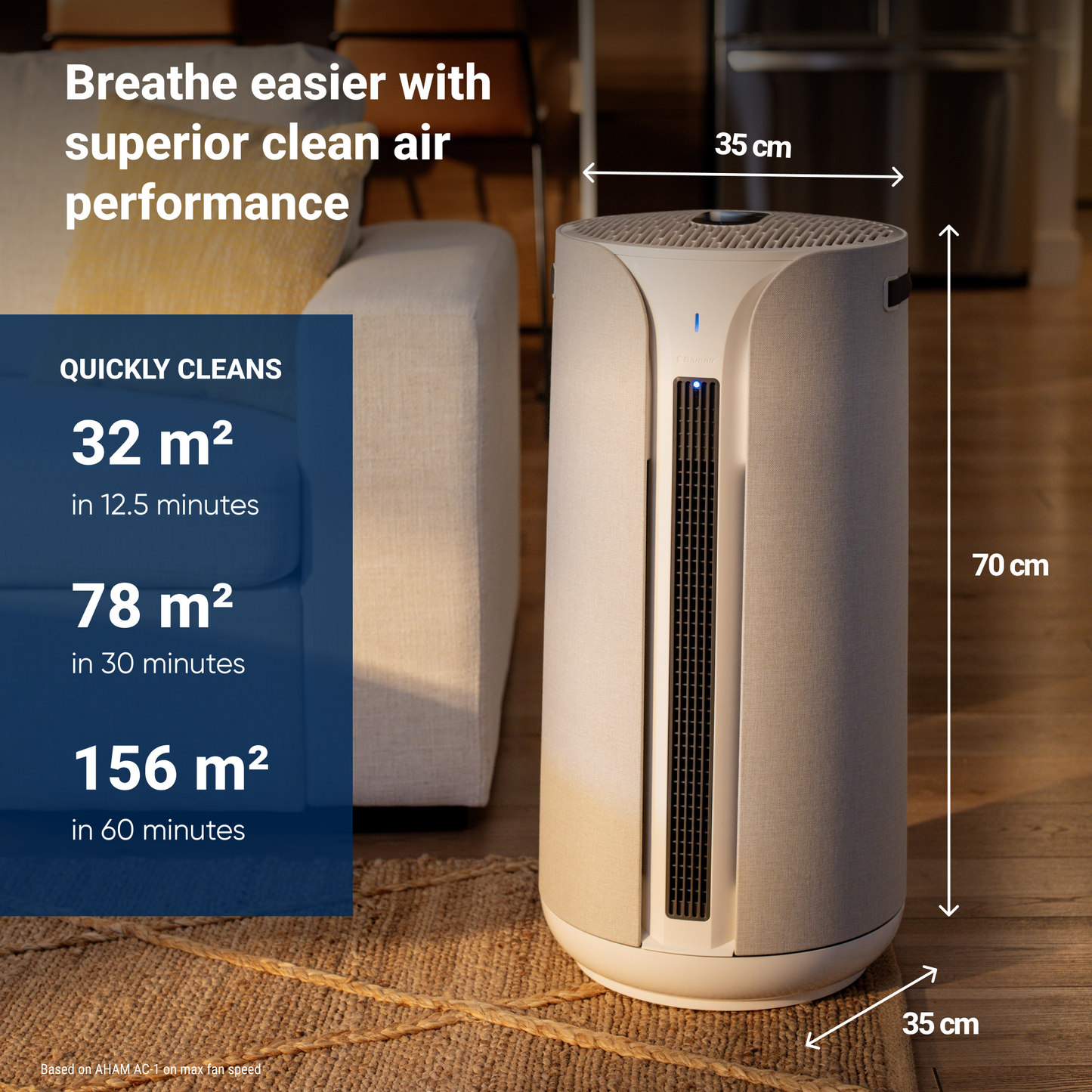 Blueair ComfortPure 3-in-1 Air Purifier, Heater & Fan